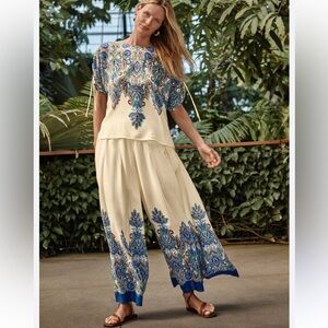 NWT Johnny Was Wide Leg Pants Ruta